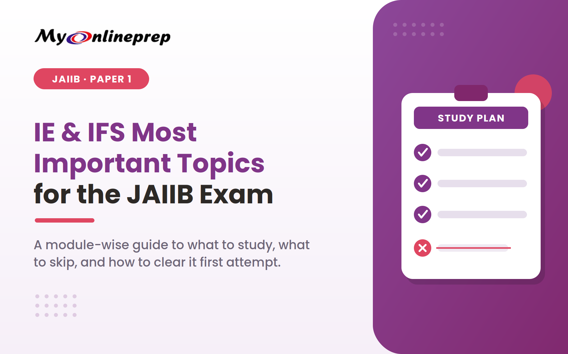 IE and IFS Most Important Topics for the JAIIB Exam