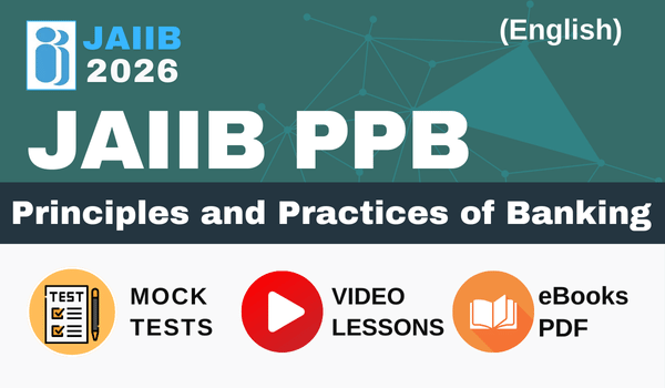 JAIIB PPB - Mock Test + eBooks + Videos Lessons - Eng