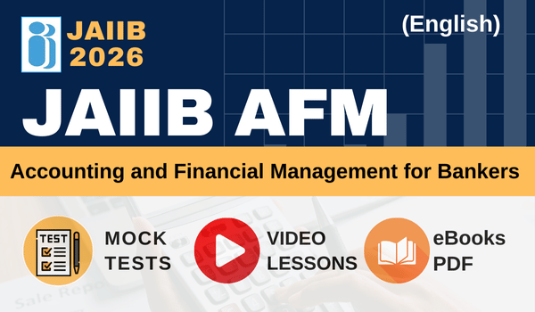 JAIIB AFM - Mock Test + eBooks + Videos Lessons - 2026