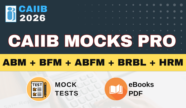 CAIIB Mocks Pro - All Compulsory Paper + HRM - 2026