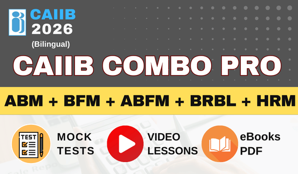 CAIIB Combo Pro - All Compulsory Papers + HRM 2026