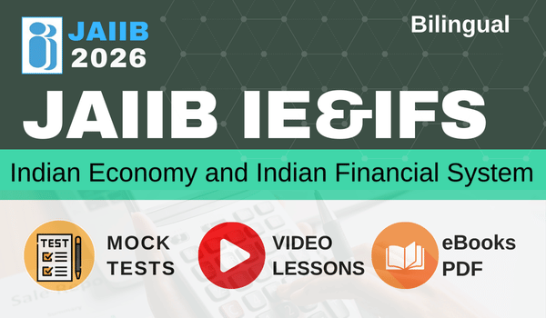 JAIIB IE&IFS - Mock Test + eBooks + Videos Lessons - 2026 (Bilingual)