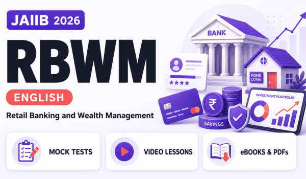 JAIIB RBWM - Mock Test + eBooks + Videos Lessons - 2026 (English)